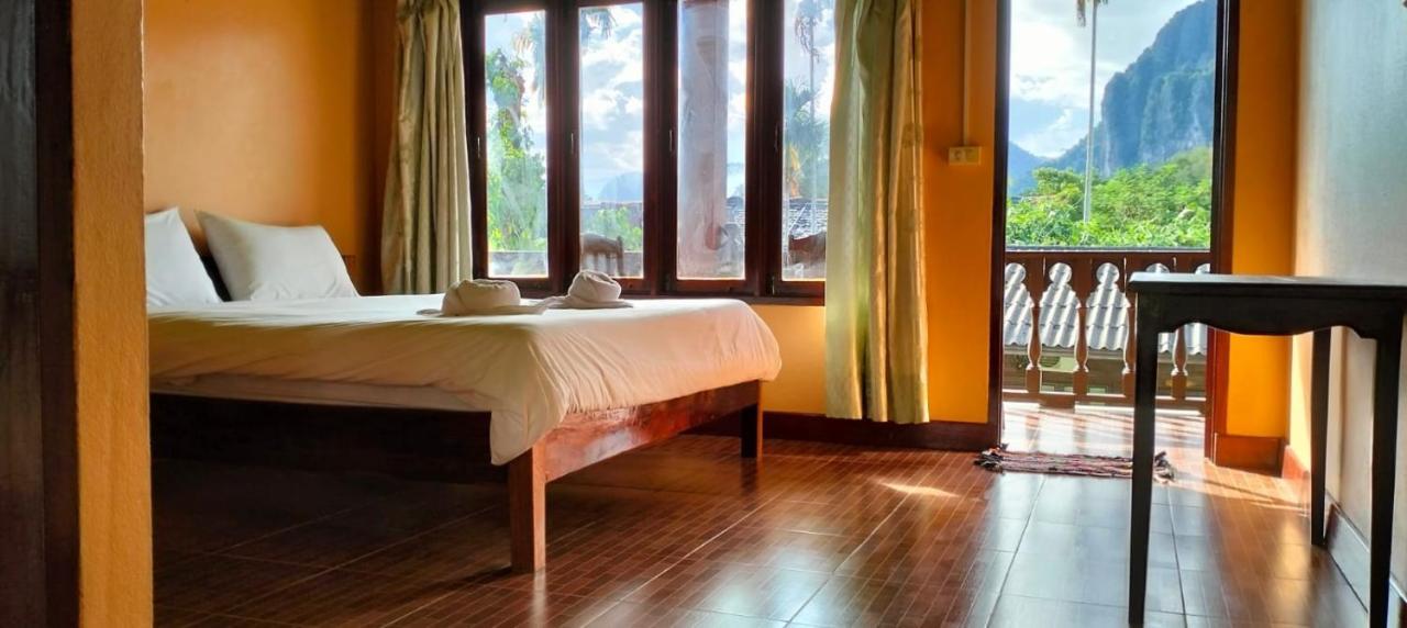Bungalows Le Jardin Vangvieng Vang Vieng Eksteriør bilde